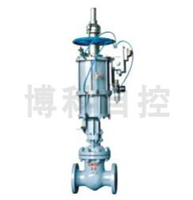 气动带手动双缸闸阀